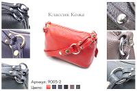 Сумки женские из натуральной кожи, артикул 9005-2, красный, 23х11х14 см., 3 100 руб.