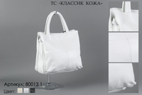 Сумки женские из натуральной кожи, артикул 80013-1, белый, 24х10х22 см., 4 250 руб.