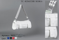 Сумки женские из натуральной кожи, артикул 9877-1, белый, 28х8х10 см., 3 550 руб.