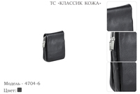 Сумки мужские из натуральной кожи, артикул 4704-6, черный, 16х5х20 см., 3 200 руб.